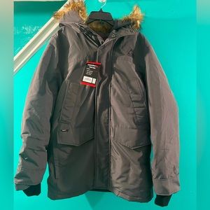 Gerry Water Resistant Down Parka Men's Dark Grey Medium Duck Feather Jacket